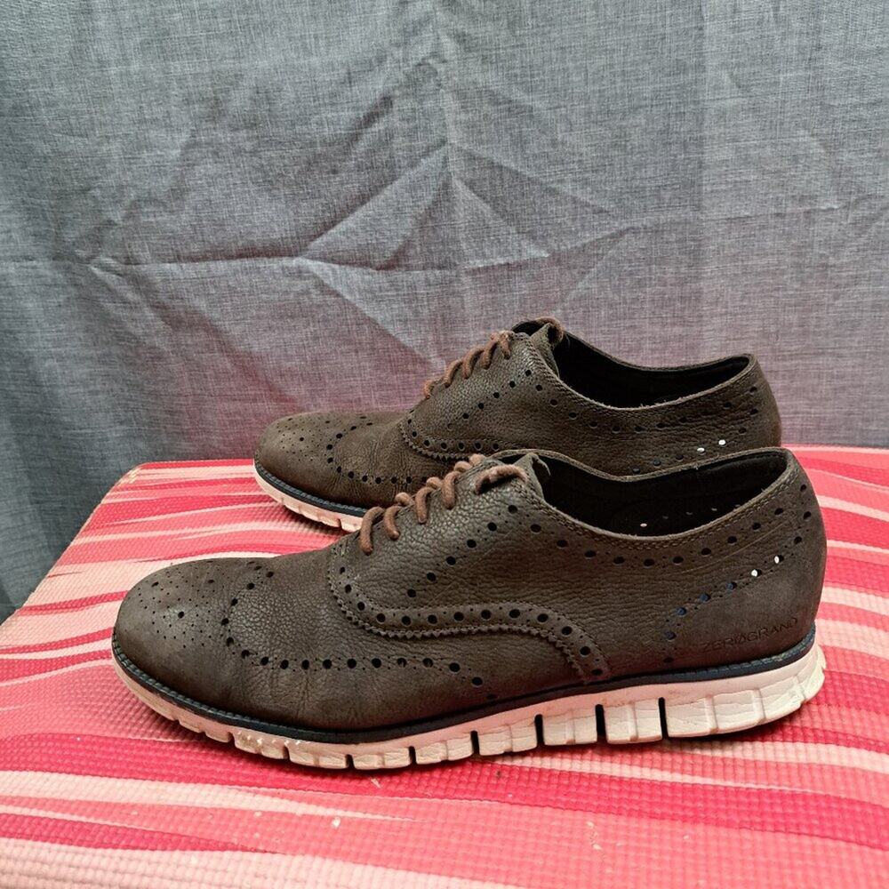 %Men Size 12 Cole Haan Grand O.S. Laser Wingtip Oxfords / D13